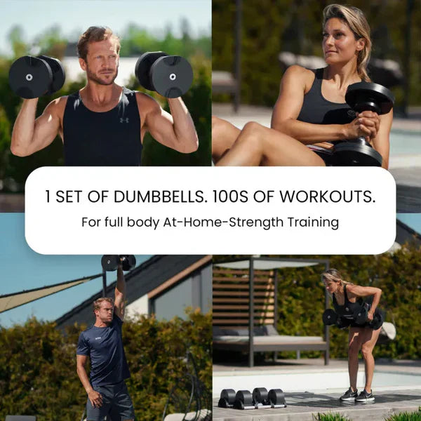 Digital Adjustable Dumbbells 5-80LB | Smart Weight Set for Home Workouts