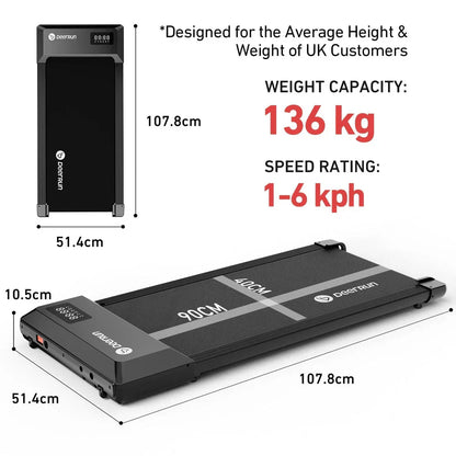 Space-Saving Treadmill | Flat Folding, Whisper-Quiet – Perfect for Apartments & Home Gyms